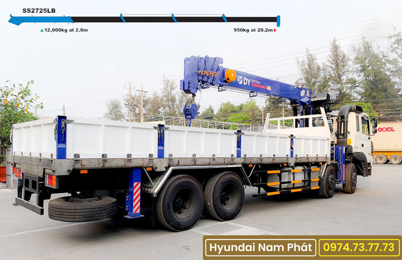 Xe Tải Hyundai HD320 Gắn Cẩu Dongyang 10 Tấn SS2725LB